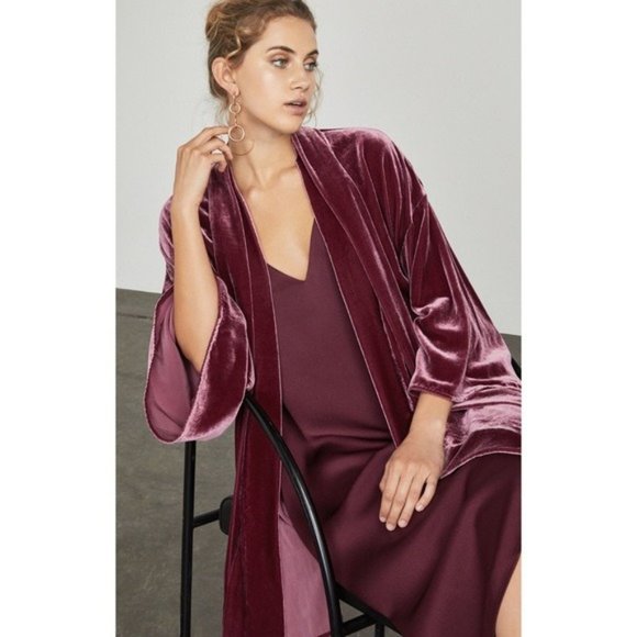 NEW" BCBG MAXAZRIA TEMPEST HIGH-LOW KIMONO JACKET SIZE XS-S $348 - Picture 2 of 7